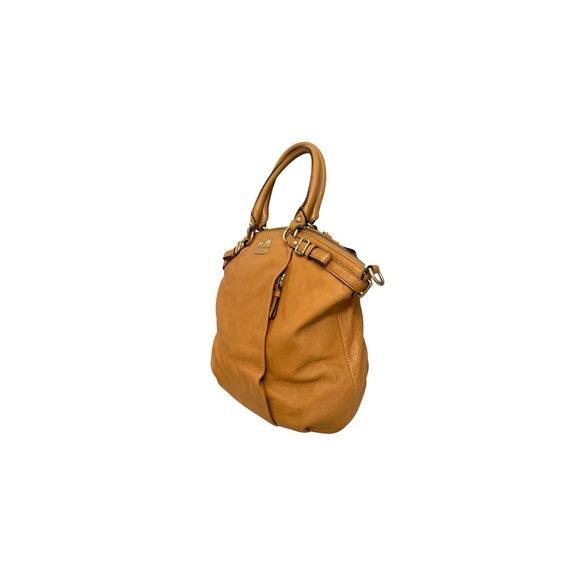 COACH Lindsay Mustard Yellow Satchel - Picture 9 of 10